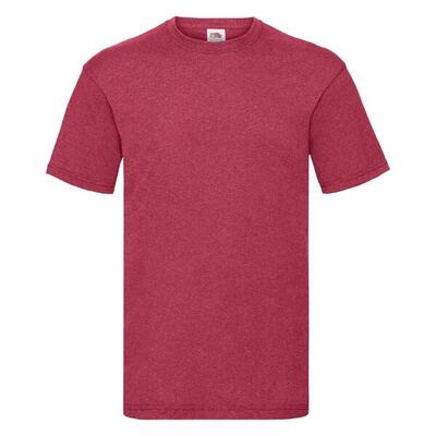 T-shirt fruit of the loom valueweight volwassen rood jaspeado