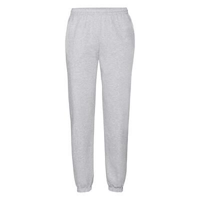 Joggingbroek fruit of the loom klassieke jogger met elastische manchetten, grijs