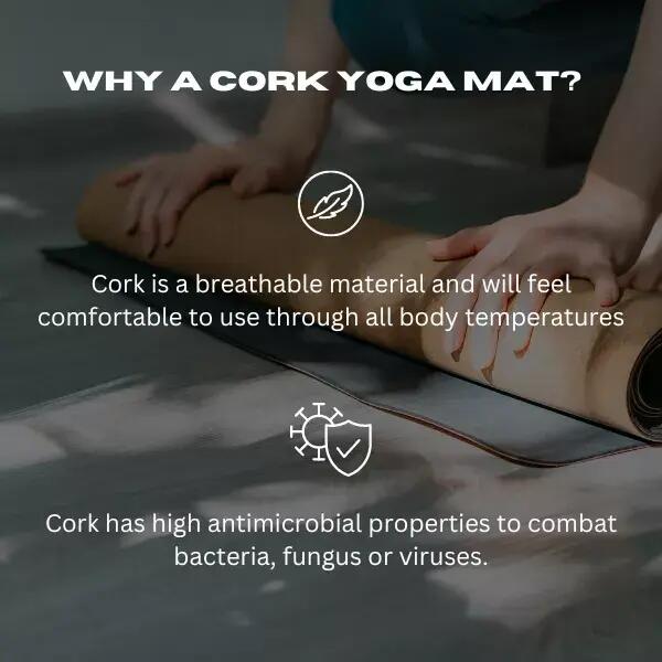 ITM Fitness Premium Cork Yoga Mat (183cm) – High-Performance Grip 5/7