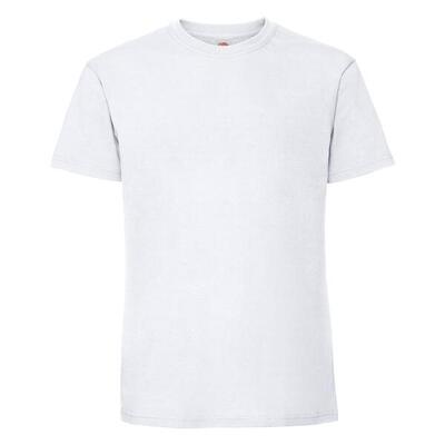 T-shirt fruit of the loom iconische 195 premium tees volwassen blanco