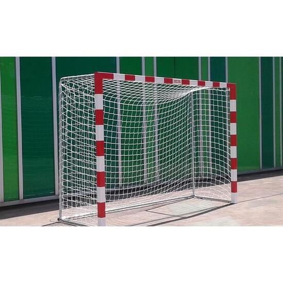 Set de 2 buts handball/futsal mobiles aluminium 80x80 mm