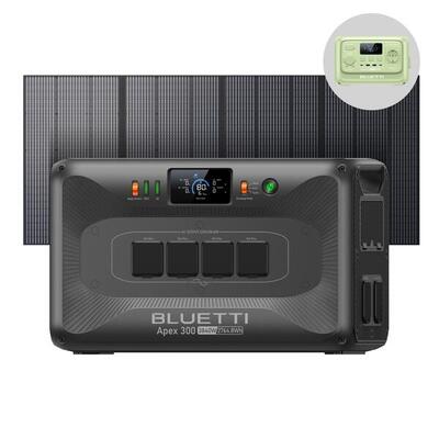 Apex 300 zonne-generator met 350w paneel, 2764wh lfp voor camping en camper