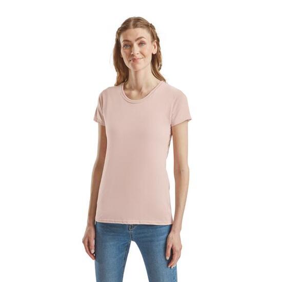 Fruit of the Loom Iconic 150 T camiseta mujer - Rosa Ballet