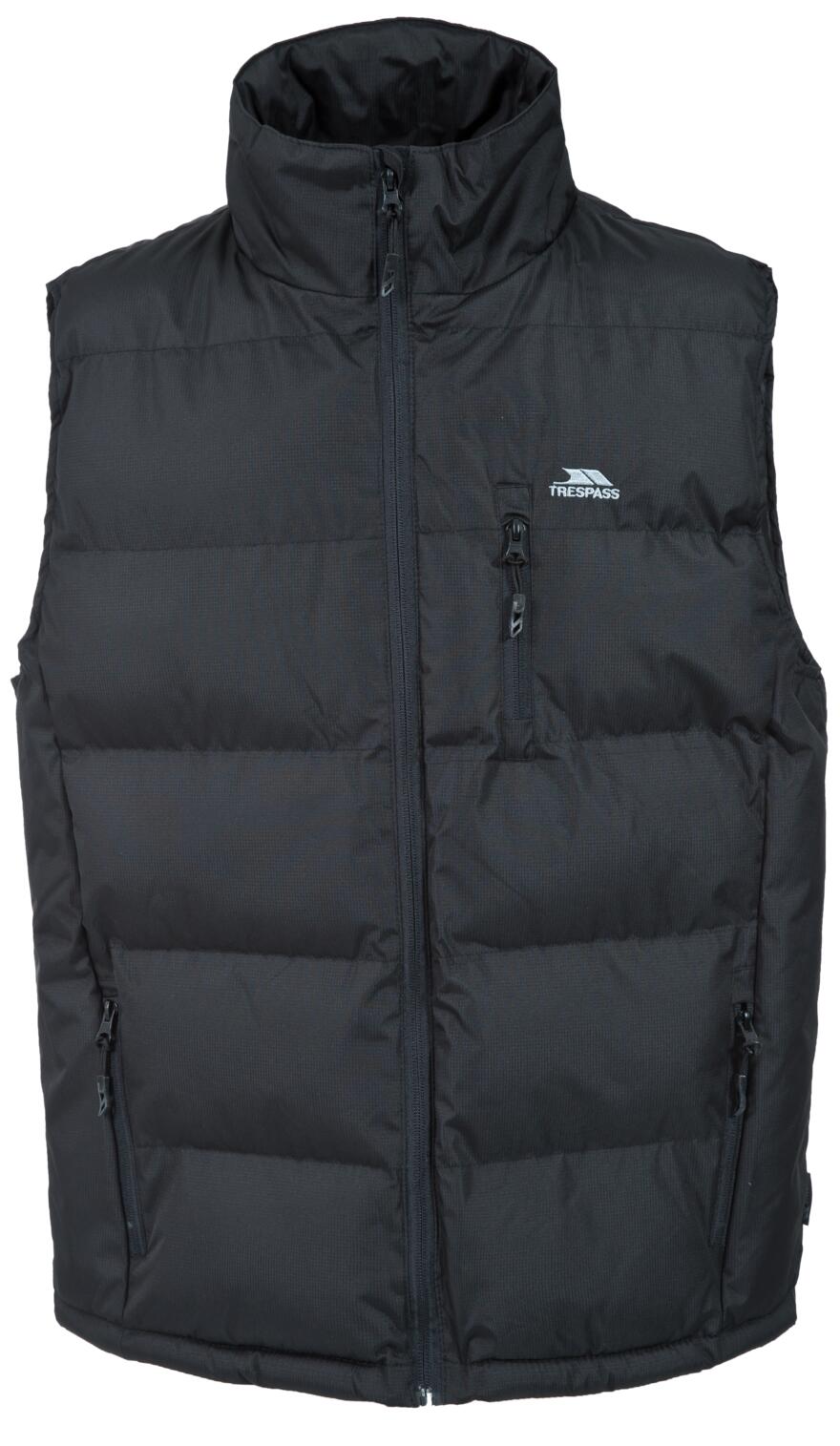 Trespass Clasp - Gilet căptușit pentru bărbați, negru