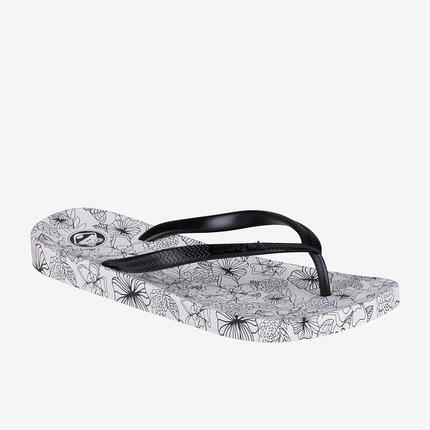 Chanclas mujer Coqui Kaja, coquiflex antibacteriano, diseño floral, talla 36