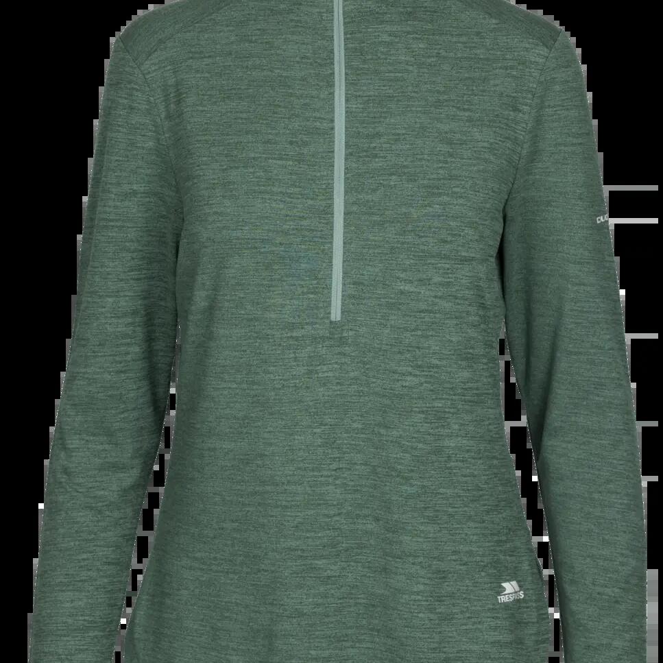 Trespass women's long-sleeve active top - teal mist marl