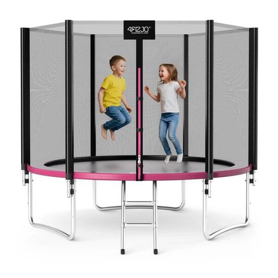 Trampoline ronde CLASSIC 10FT 312 cm avec échelle, filet de protection extérieur