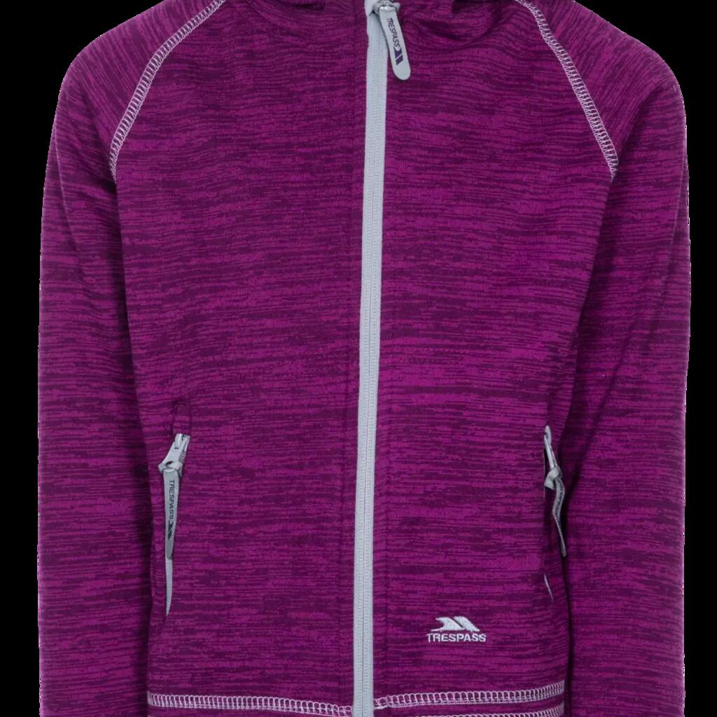 2058 Marl Fleece Hooded Jacket with Full Zip
