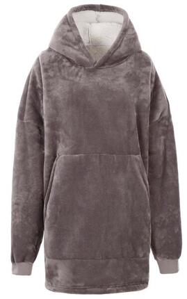 Trespass Cosiness - Sweat à capuche oversize At300 Storm Grey