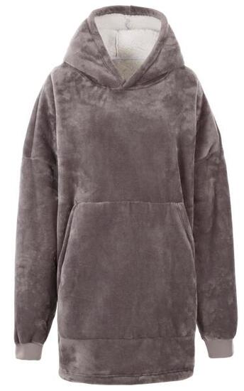 Trespass Cosiness - Sweat à capuche oversize At300 Storm Grey