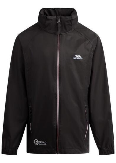 Trespass Qikpac X - Veste Packaway Mixte Enfant Noir / Carbone
