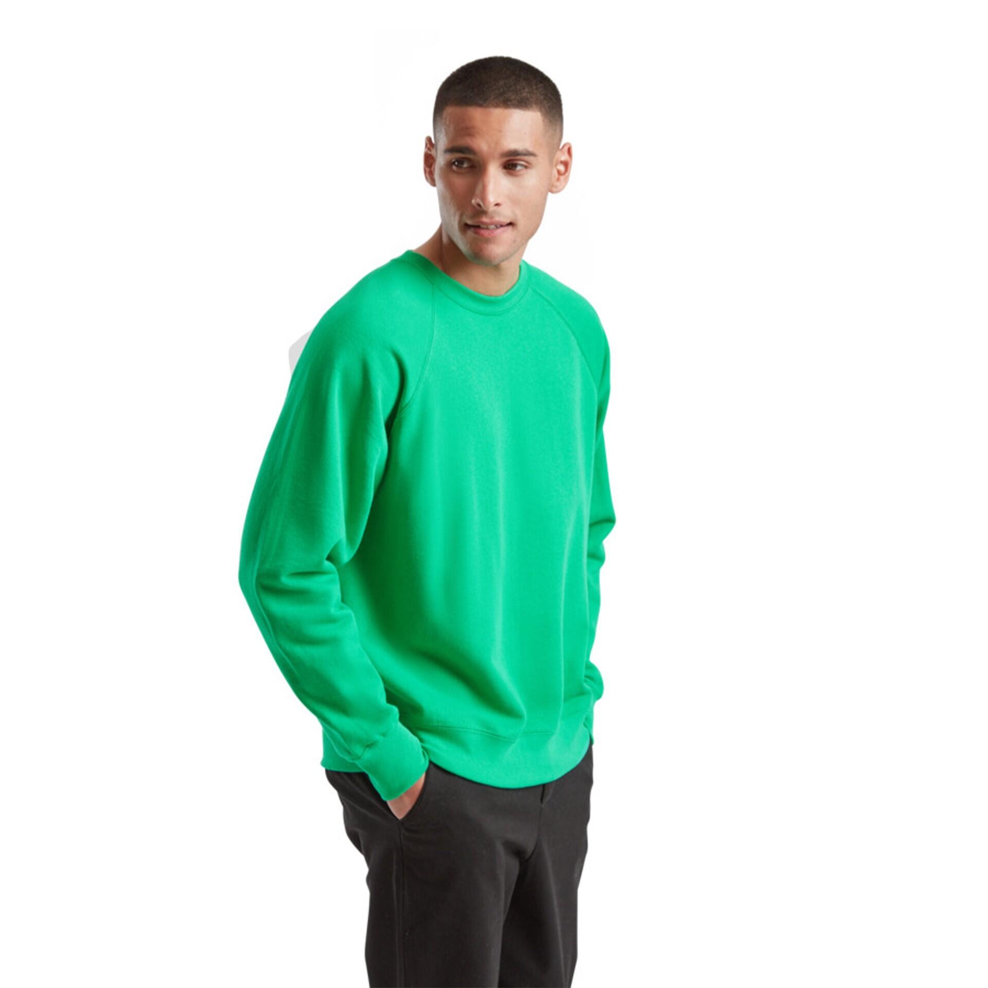 Sweat Fruit Of The Loom Classic Raglan Adulte Vert Kelly 1/7