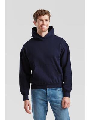 Sudadera Fruit Of The Loom Supercotton Felpa con cappuccio Adulto Blu
