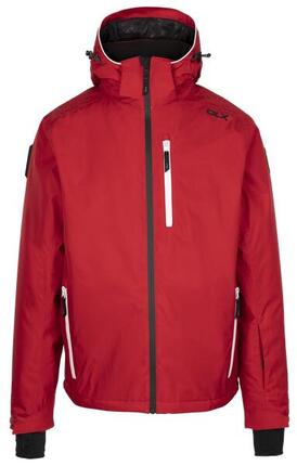 Veste de ski homme 4090 - rouge imperméable avec capuche amovible