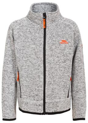 Trespass mario - herenfleece at300, grijs gemêleerd, full zip