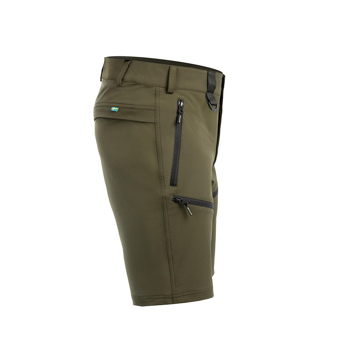 Motion-Stretch-Shorts für Herren in Olivgrün 2/3
