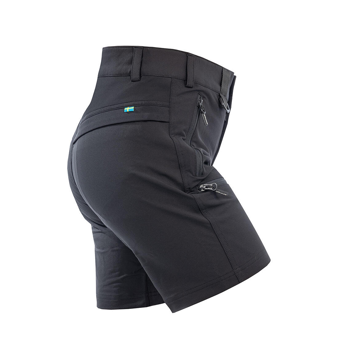 Motion-Stretch-Shorts für Damen in Schwarz 2/3