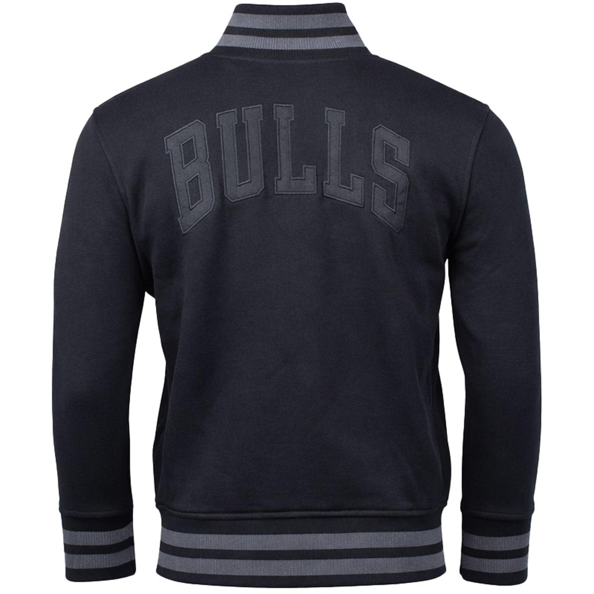 Mitchell & Ness Flashback Track Jacket NBA Chicago Bulls – Veste De Survêtement Homme, 100% Polyester, Col Montant, Logo Brodé