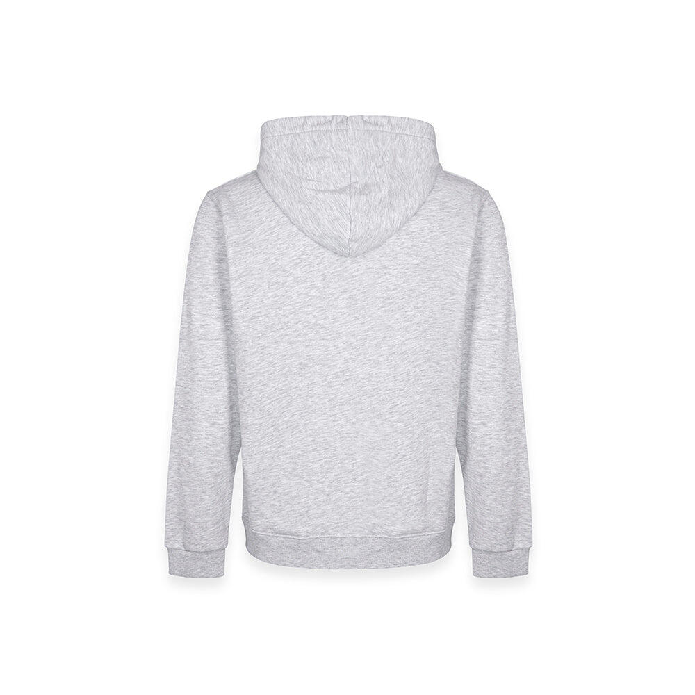 Felpa hoodie da uomo basic GRIGIO MELANGE 2/3