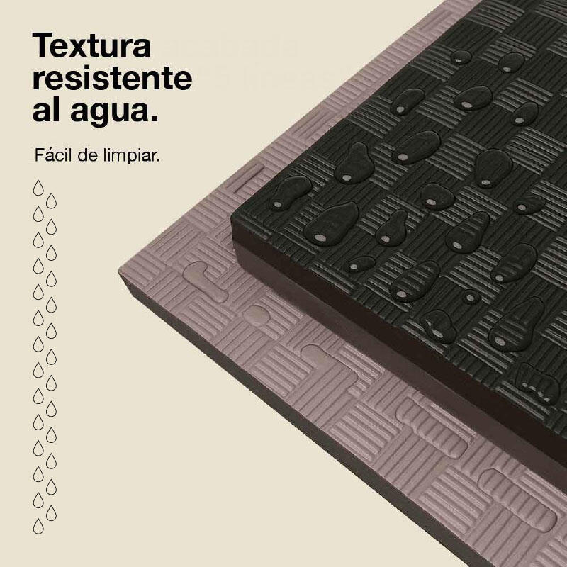 JOWY Tatame Puzzle 2,5 cm 100x100 cm – Alta Densidade Preto/Cinza 5/6