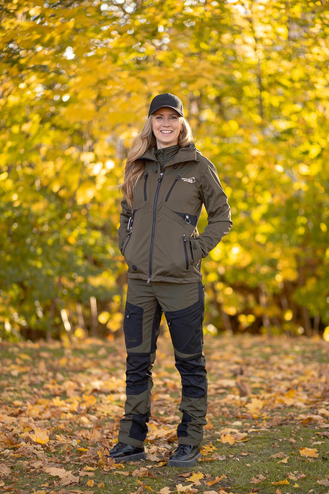 Active-Stretch-Hose für Damen in Olivgrün 2/7