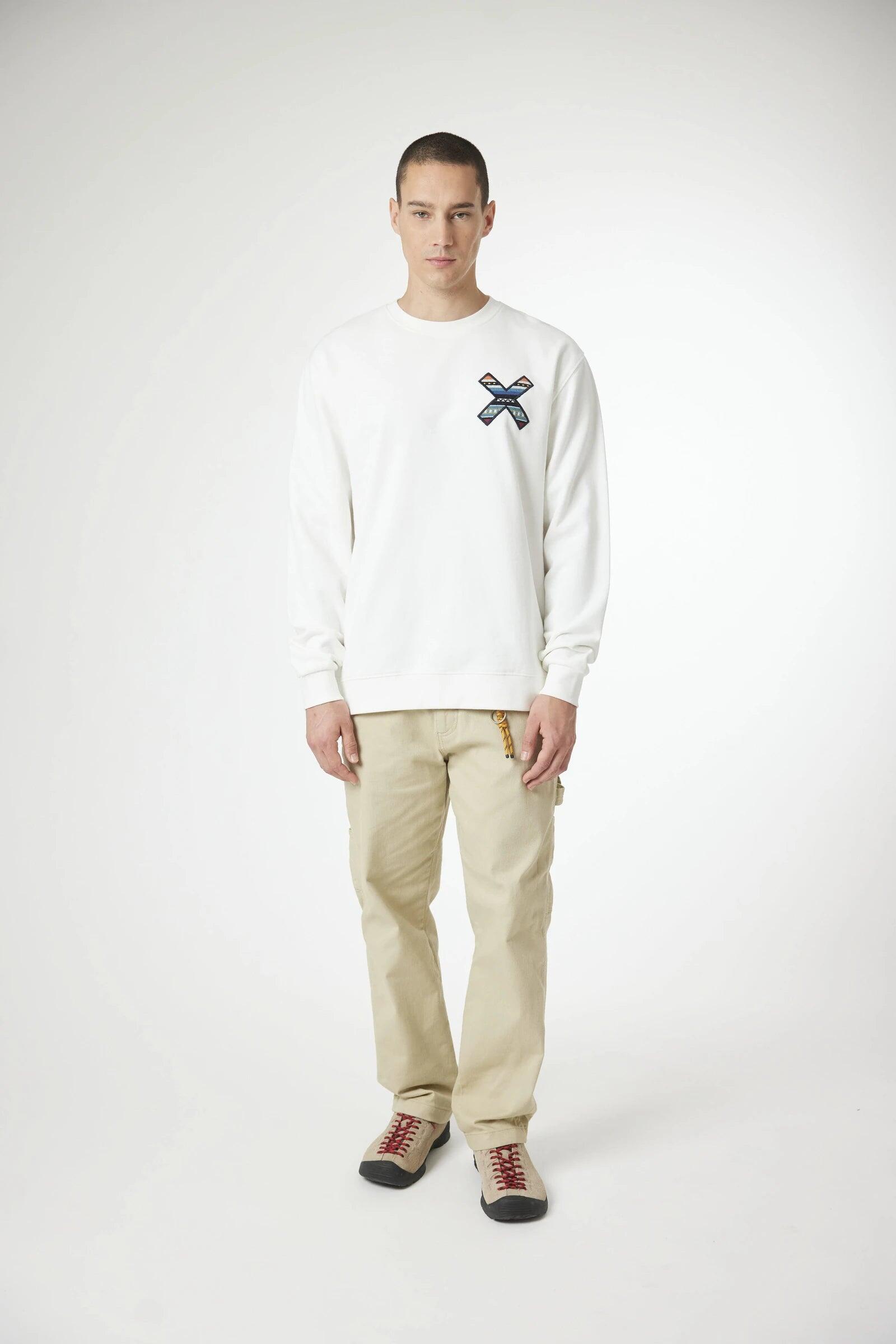 Sudadera Blue Banana Blanco Roto de Algodón 100% Orgánico 3/6