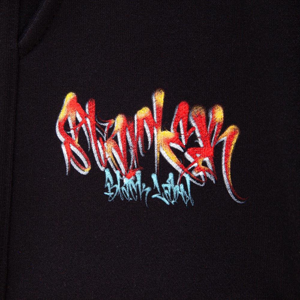 T-shirt varsity graffiti con maxi numero 91 NERO 4/4