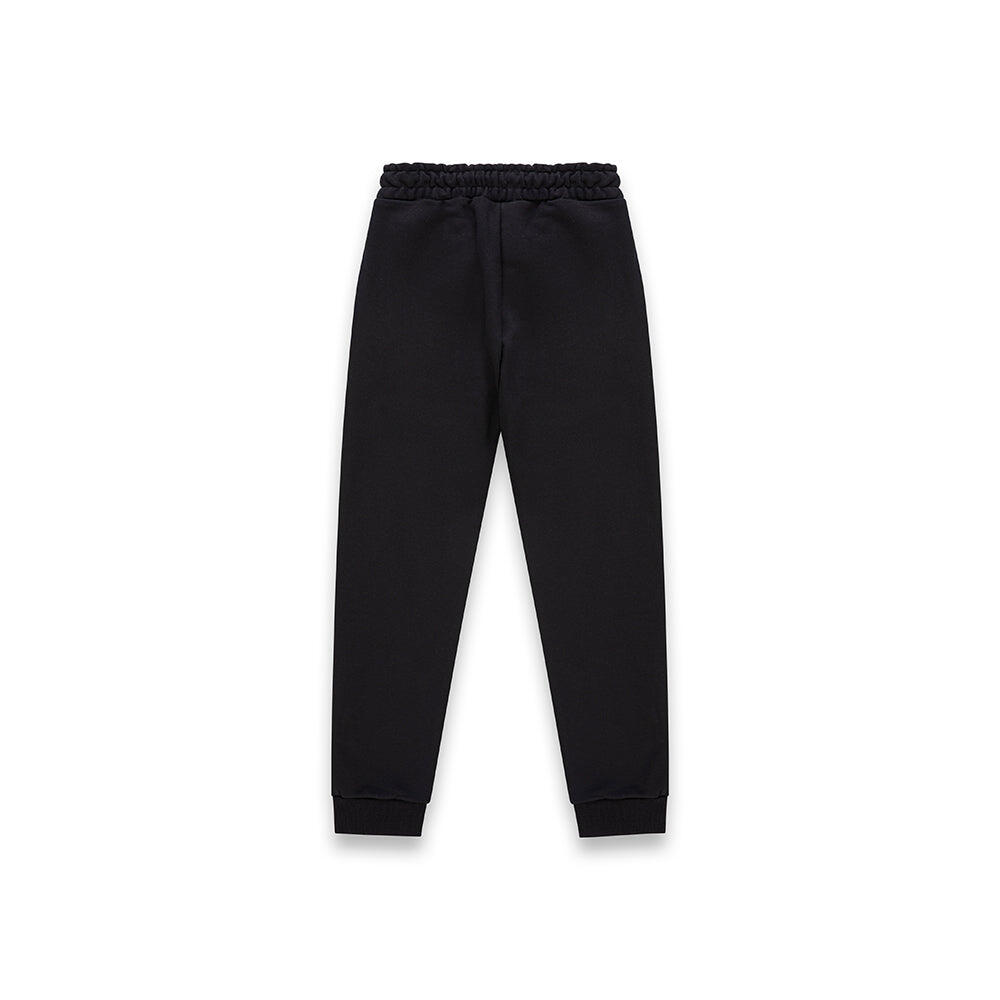 Jogger bambino street style con stampa graffiti bold NERO 4/4