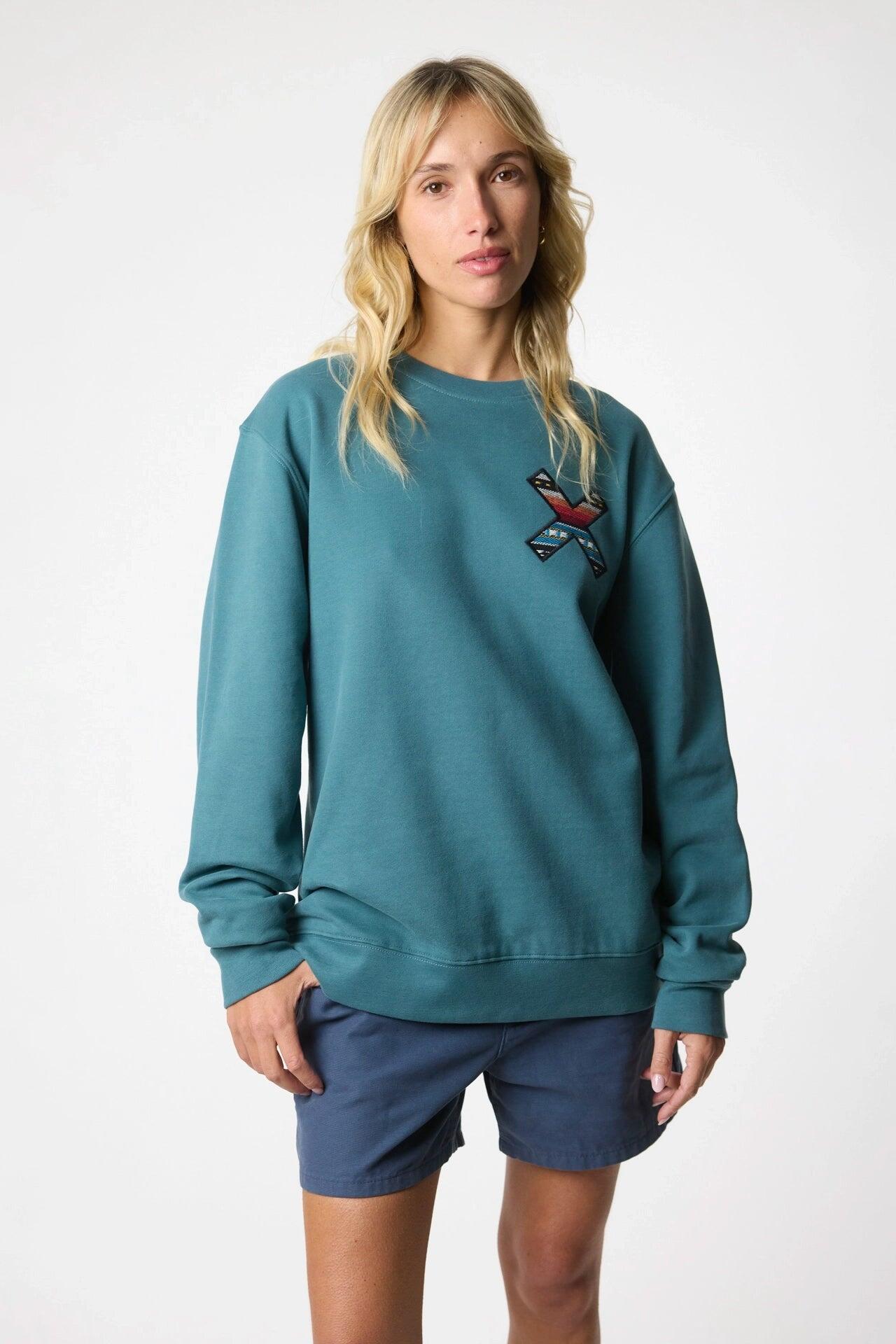 Sudadera Blue Banana Amazon Green de Algodón 100% Orgánico 4/7