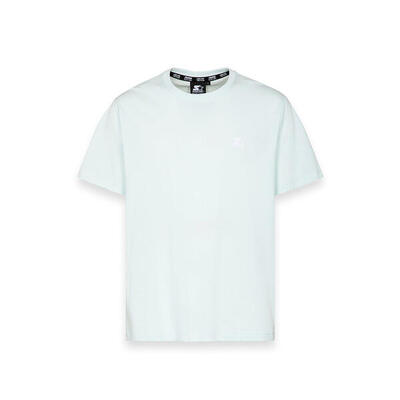 T-shirt Iconic ricamata CELESTE CHIARO