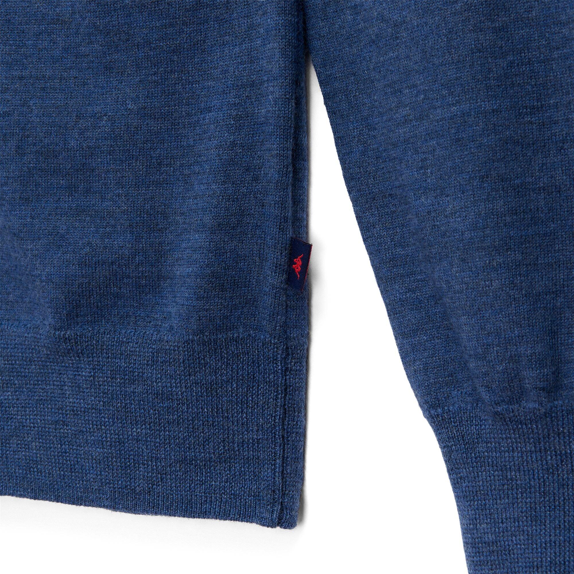Maglione da uomo in lana vergine blu da lifestyle 3/3