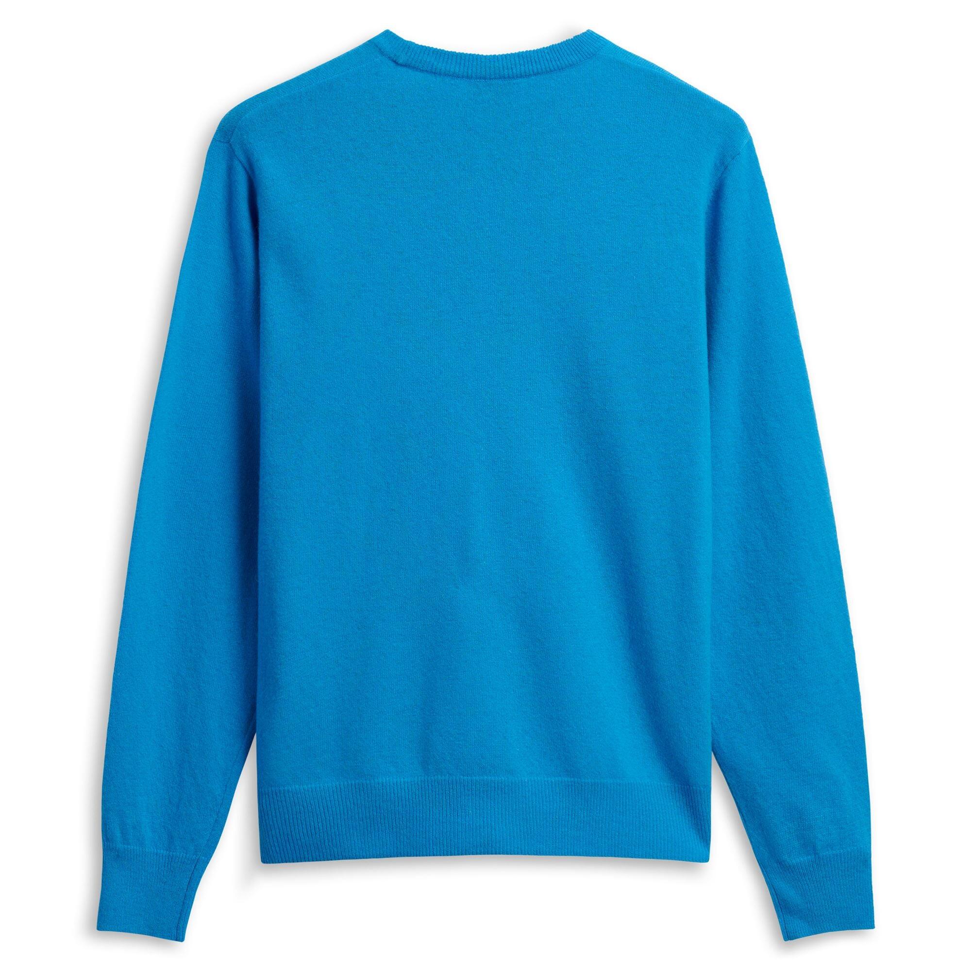 Maglione da uomo in lana blu da lifestyle 3/6