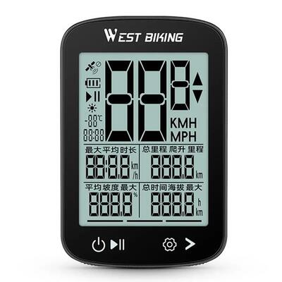 Computer bici gps impermeabile 2.4 lcd