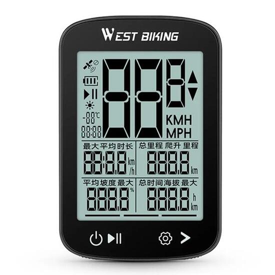 Computer bici gps impermeabile 2.4 lcd