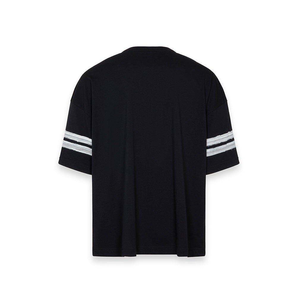 T-shirt Brush Number Graphic NERO 2/6