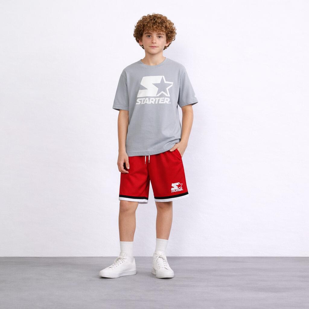 Urban Basketball Shorts Mesh ROSSO 3/3
