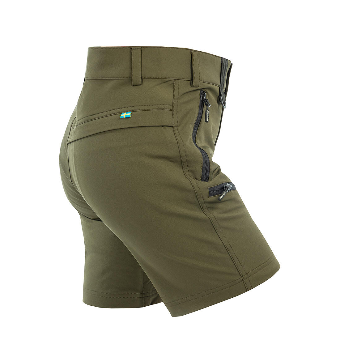 Motion-Stretch-Shorts für Damen in Olivgrün 2/3
