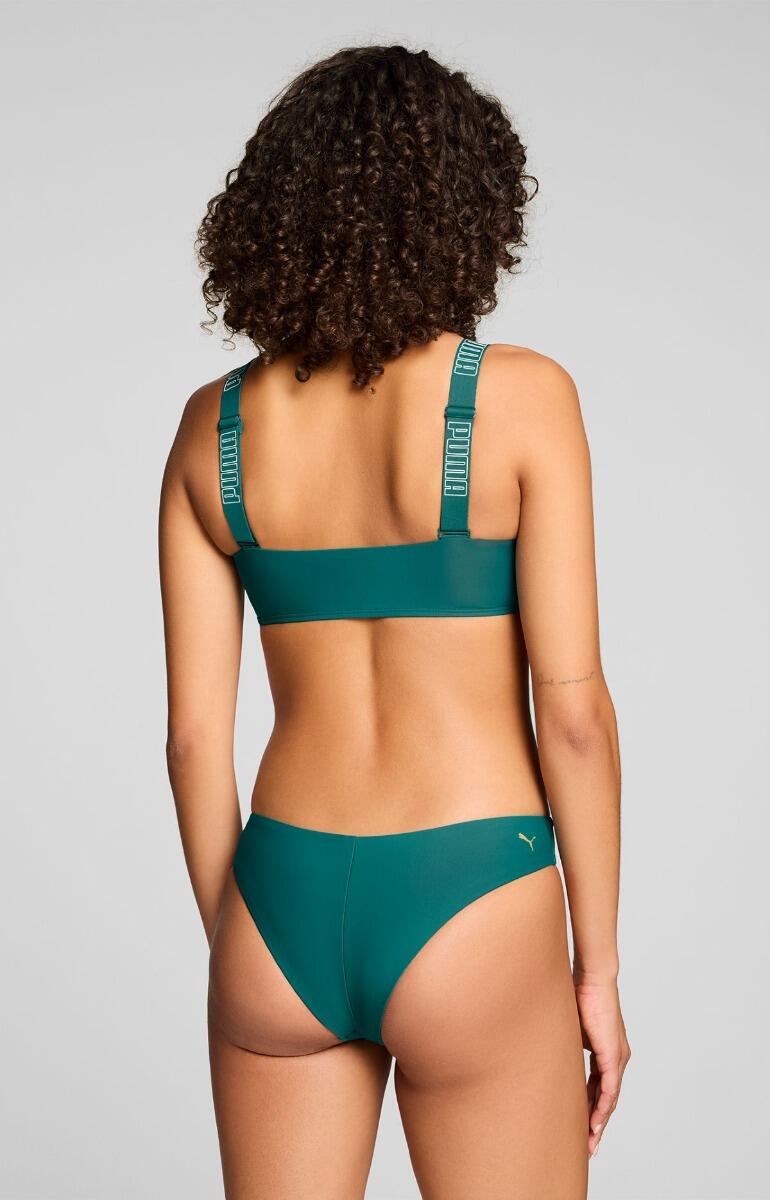 Bikini-Oberteil Damen - Bandeau - Smaragdgrün 5/7
