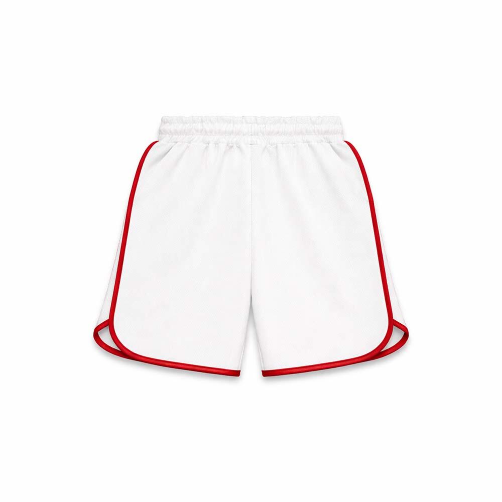 Bermuda da bambino Basket Style BIANCO-ROSSO 2/2