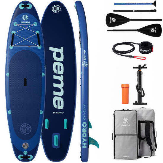 Pack Stand up paddle gonflable 10'6 320x81x15 cm - touring, stable, 2 personnes