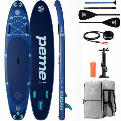 Set opblaasbaar sup-board 11'6 350x81x15 cm touring stabiel voor langere tochten
