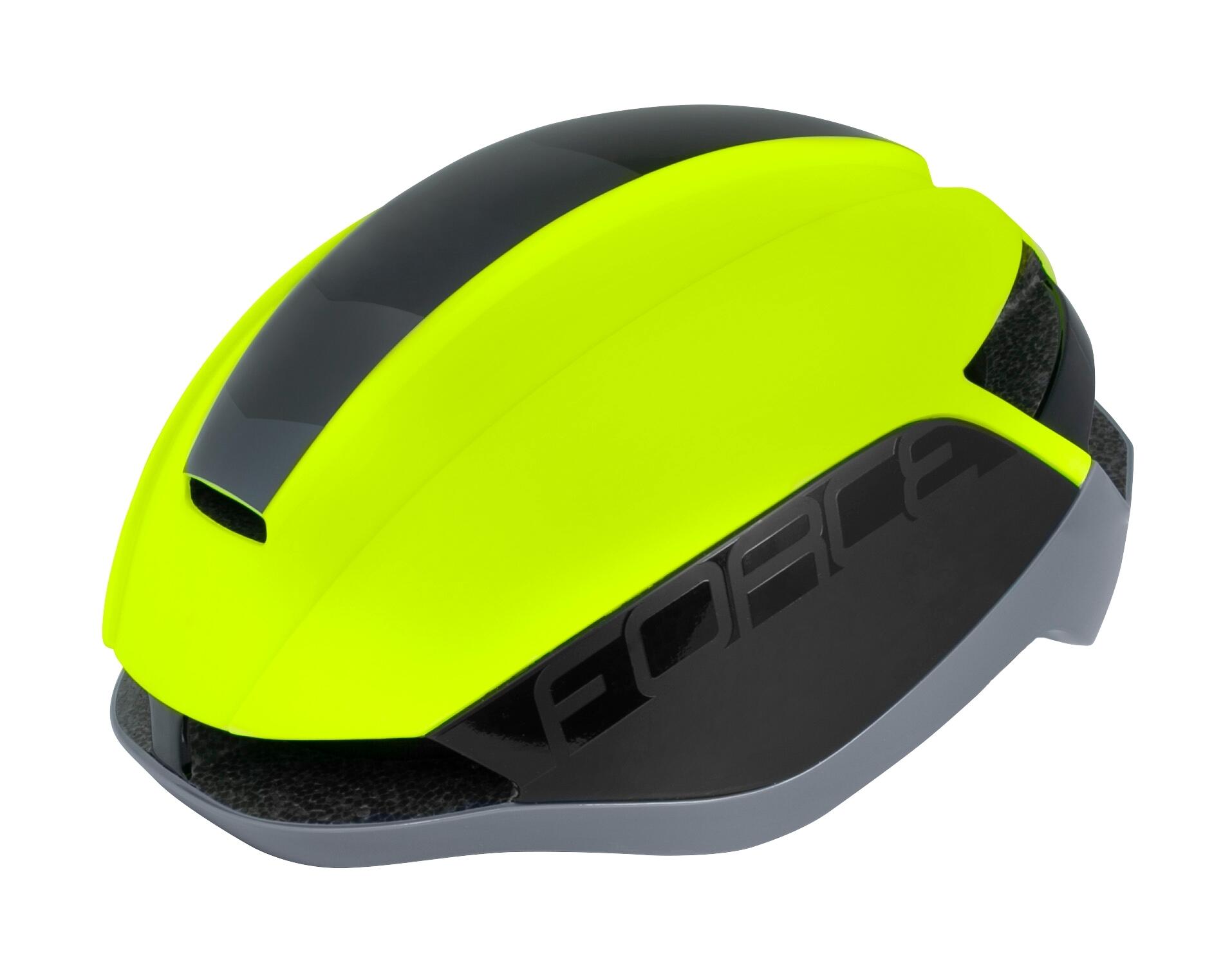 Casca Force Orca, Gri Mat/Galben Fluo, L-XL
