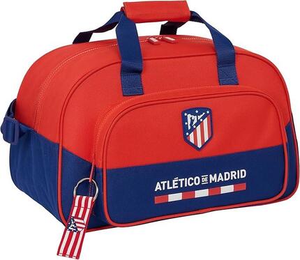 Atlético de Madrid Kinder-Sporttasche mit Schultergurt und Tasche – Blau