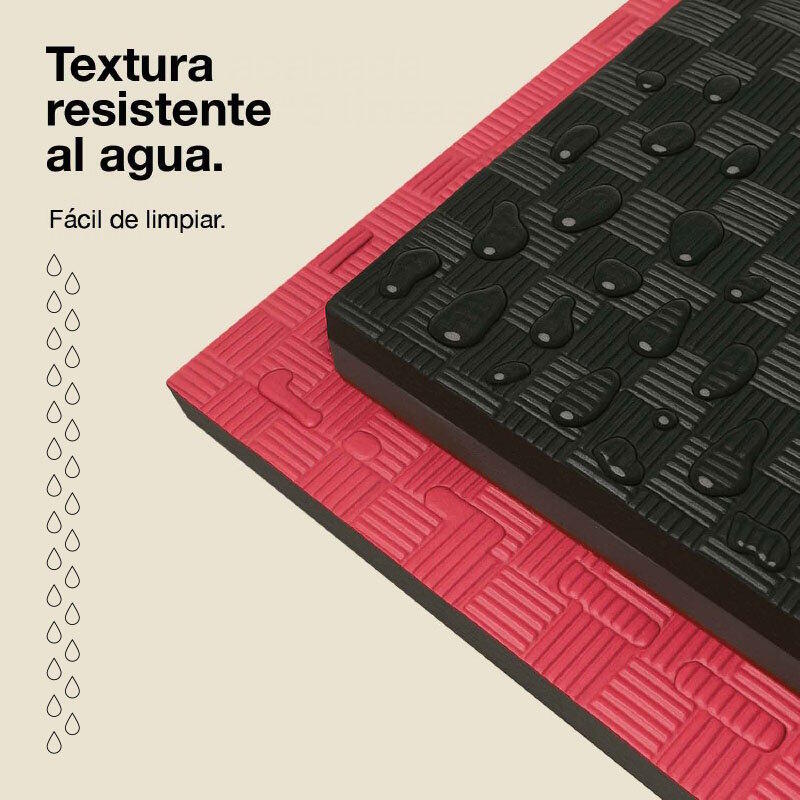JOWY Tatami Puzzle 2,5cm 100x100cm – Alta Densidade Preto/Vermelho 4/6