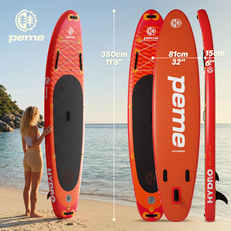 Set Placă SUP gonflabilă 11'6 350x81x15 cm all-round - pentru începători