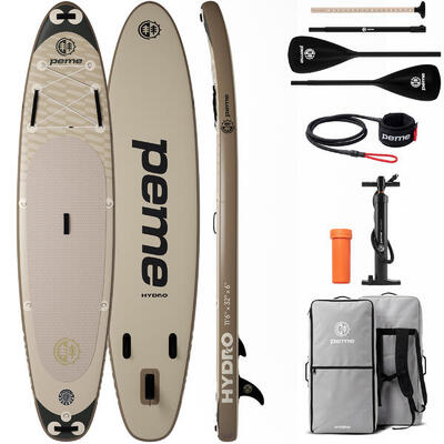 Set opblaasbaar sup-board 11'6 350x81x15 cm touring stabiel voor langere tochten