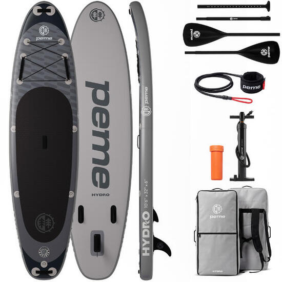 Pack Stand up paddle gonflable 10'6 320x81x15 cm - touring, stable, 2 personnes