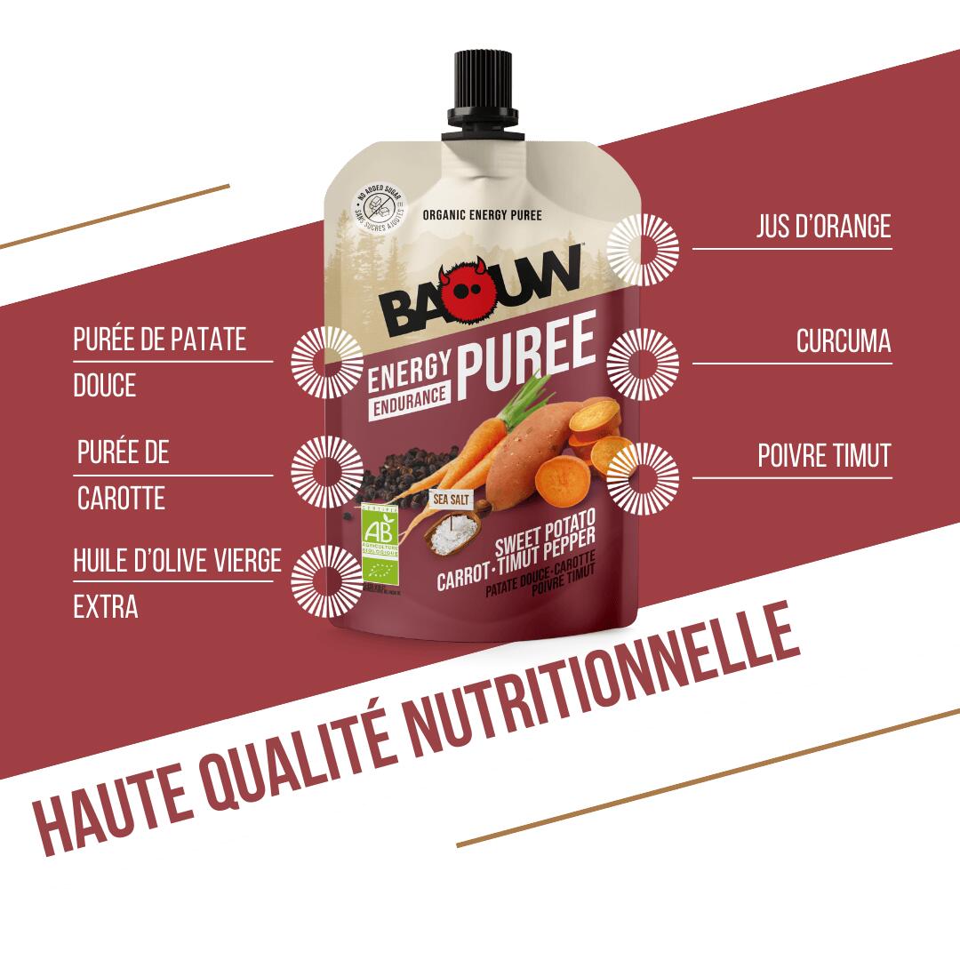Purée BIO patate douce, carotte et poivre Timut 90 g 2/7