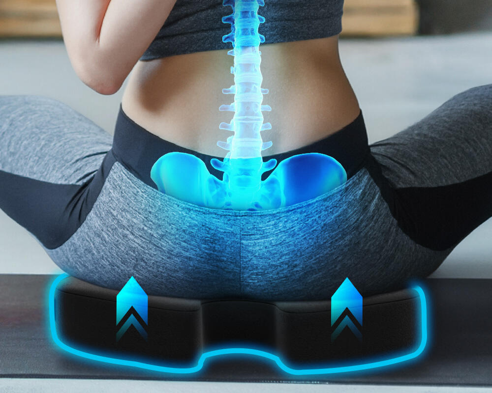 Orthopädisches Sitzkissen Memory Foam – Steißbeinentlastung – Hart 2/6