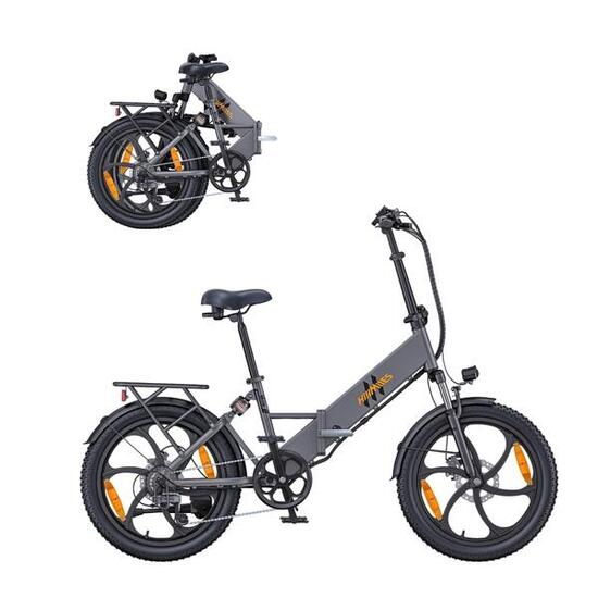 Elektrische fiets HillMiles Mile 2 350W 36V13Ah 20" Grijs